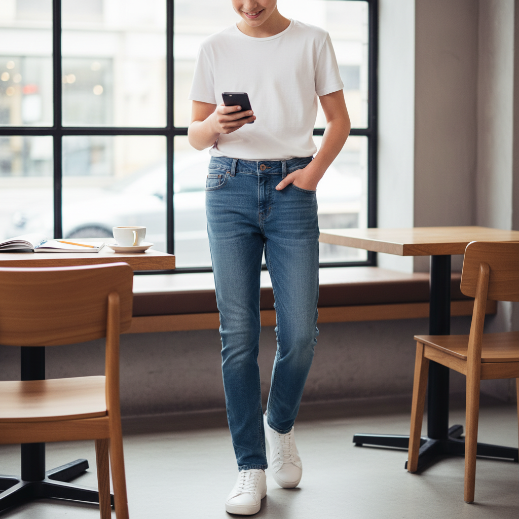 Blauwe jeans (Finger)