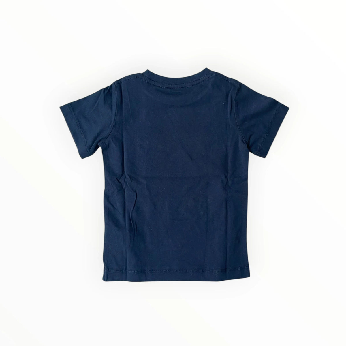Pierrot Outlet donkerblauw katoenen T-shirt voor jongens met korte mouwen en een ronde hals