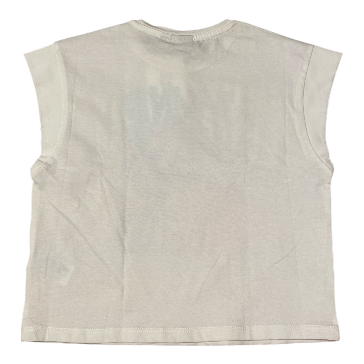 Pierrot Outlet Garcia witte mouwloze katoenen top met opdruk 'YOU AND ME GO DIVE IN THE SEA'