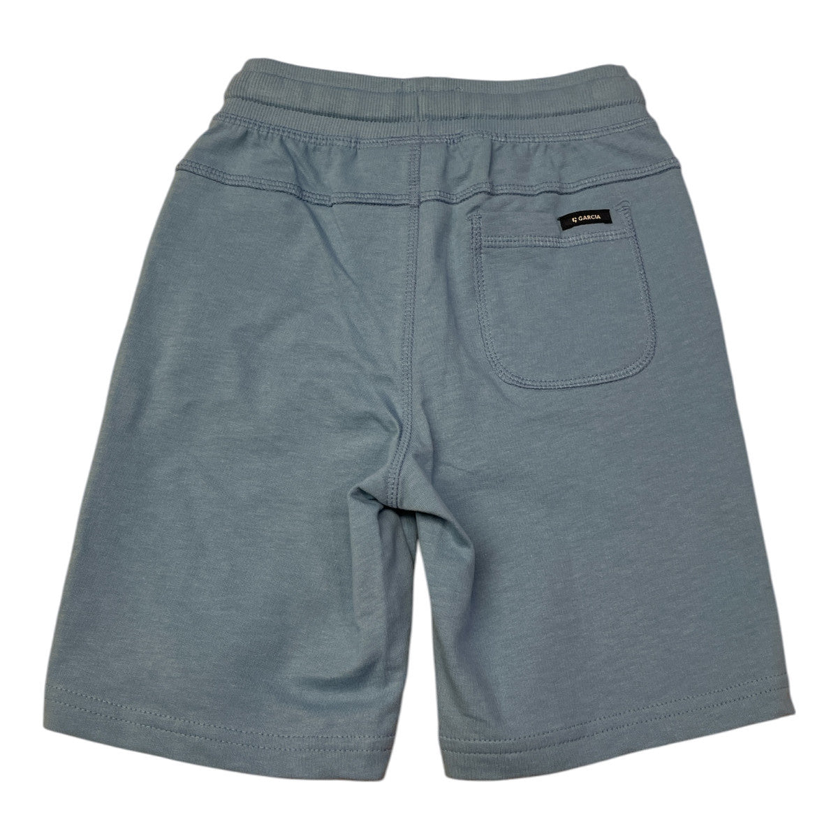 Pierrot Outlet comfortabele blauwe katoenen jongens shorts met trekkoord en zakken