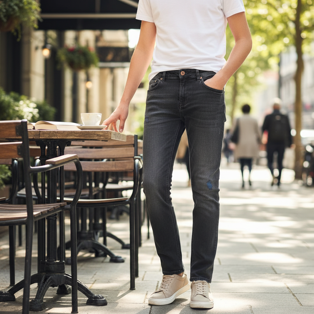 Grijze jeans (Scotch & Soda)