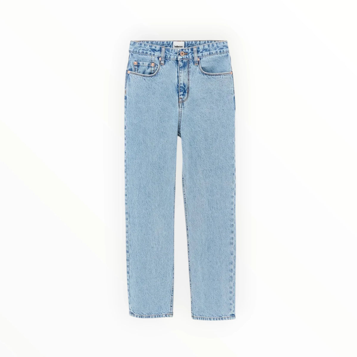 Pierrot Outlet Bellerose klassieke lichtblauwe denim jeans met hoge taille en vijf-pocketstijl