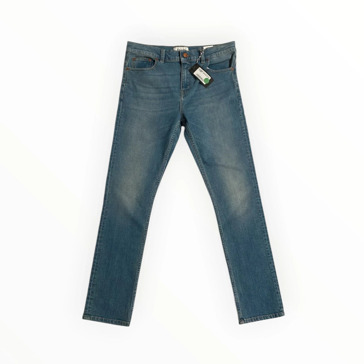 Pierrot Outlet klassieke blauwe herenjeans met five-pocket design en subtiele wassing voor een casual uitstraling