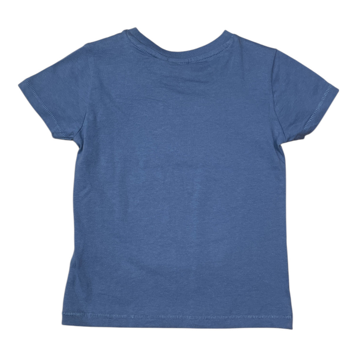 Pierrot Outlet blauw katoenen T-shirt voor kinderen met 'Groovy Veggies' print
