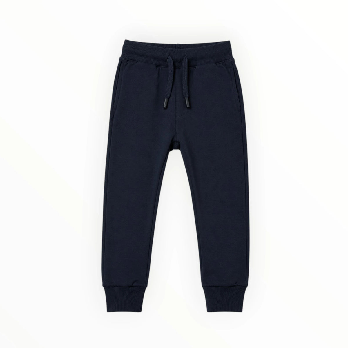 Pierrot Outlet donkerblauwe joggingbroek voor kinderen van zachte katoenmix met elastische tailleband en steekzakken