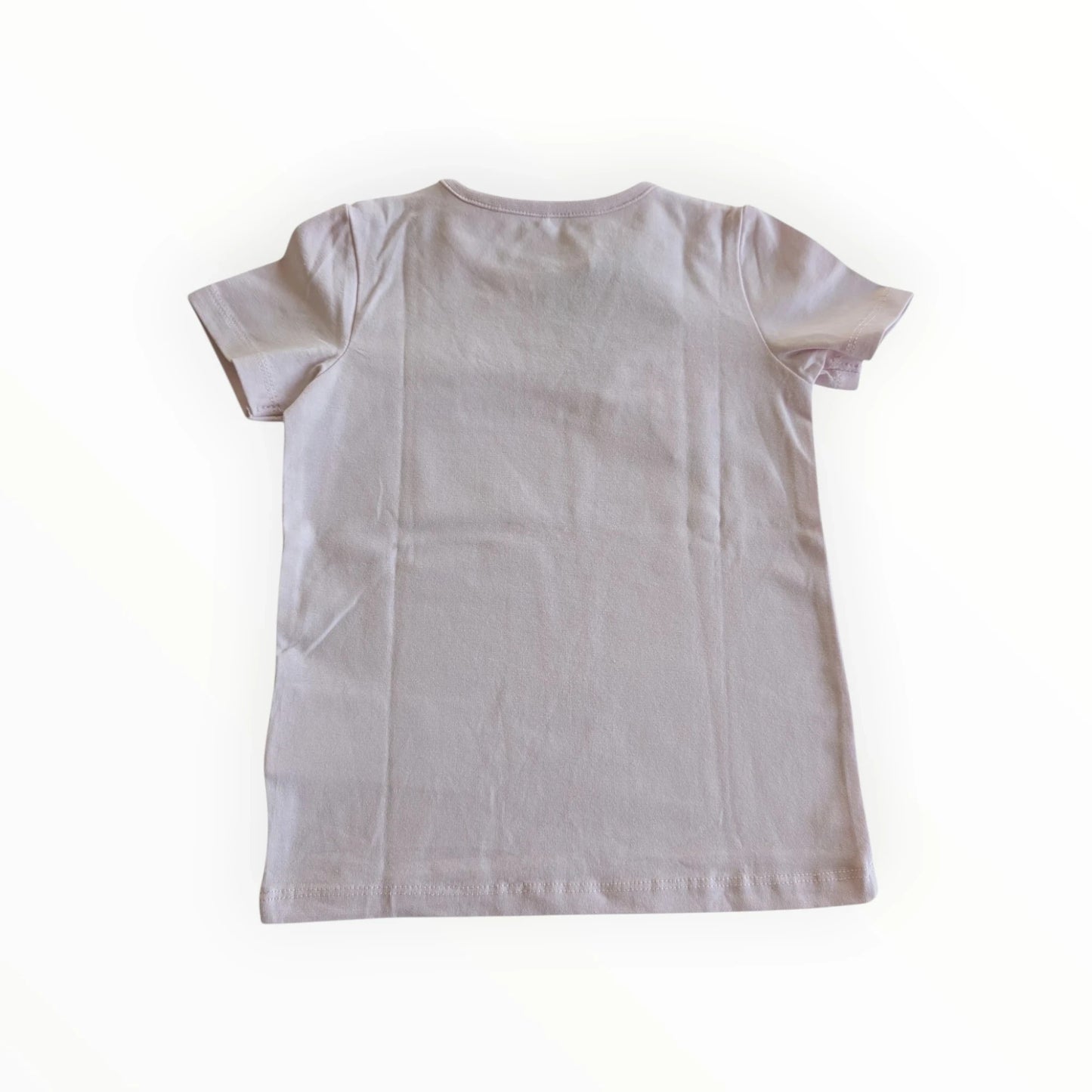 Pierrot Outlet lila katoenen kinder T-shirt met citroenprint en strikjes