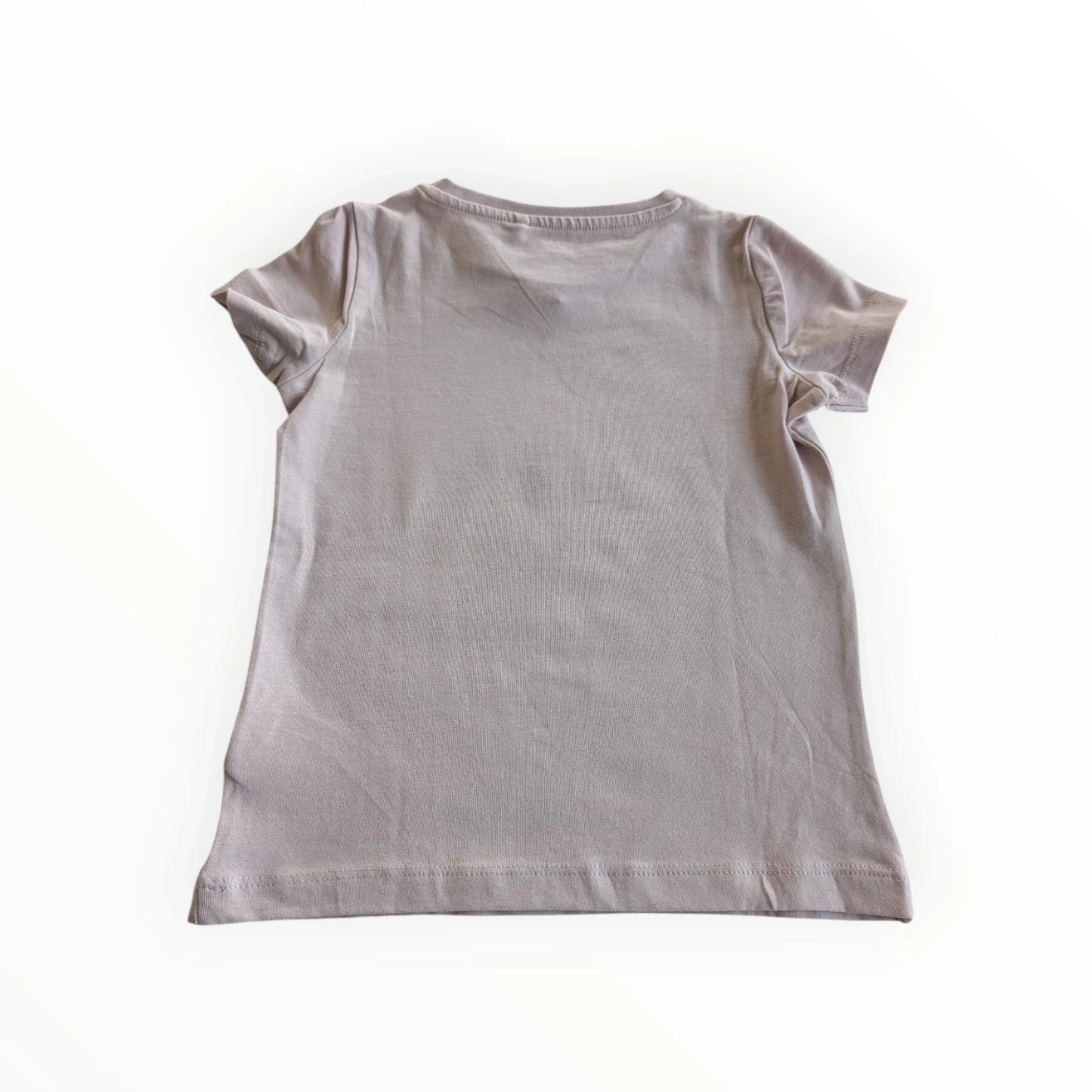 Pierrot Outlet lichtpaarse katoenen T-shirt met korte mouwen en ronde hals, met "best KID ever" print.