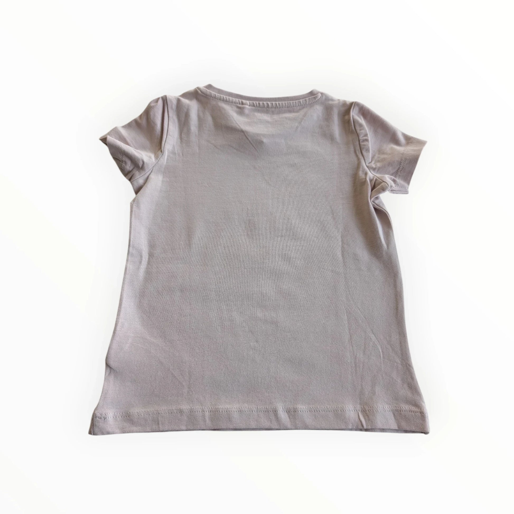 Pierrot Outlet lichtpaarse katoenen T-shirt met korte mouwen en ronde hals, met "best KID ever" print.