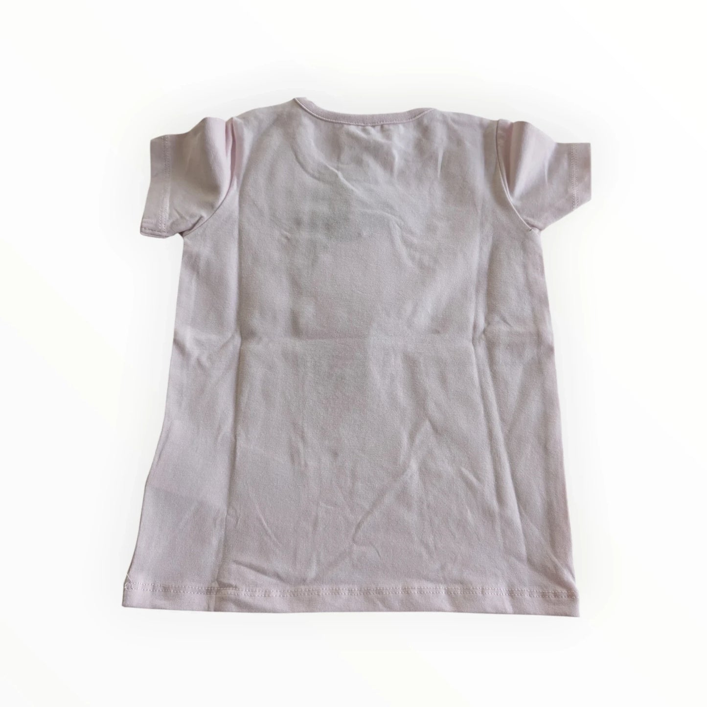 Pierrot Outlet lichtroze katoenen T-shirt met korte mouwen en citroenprint met strikjes