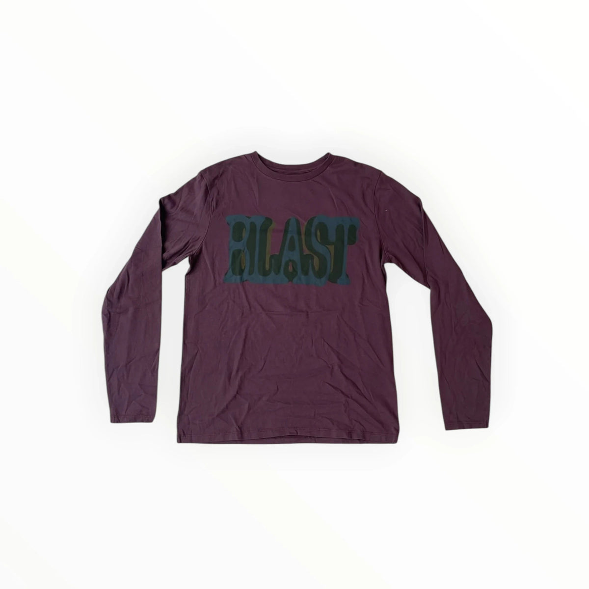 Pierrot Outlet paars Bellerose shirt met lange mouwen en Blast grafische print op de voorzijde