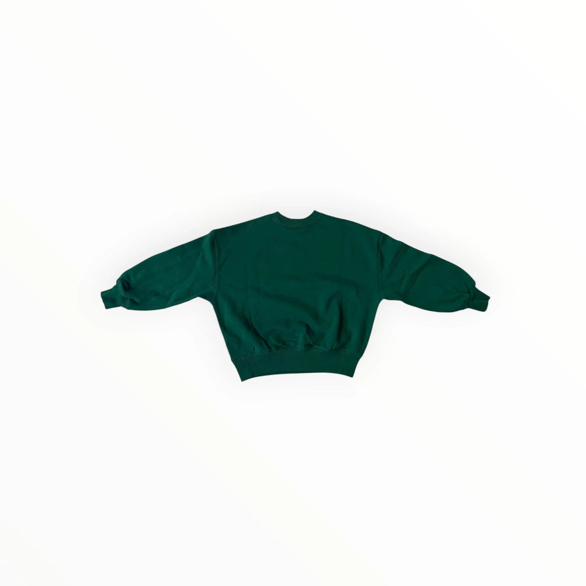 Pierrot Outlet diepgroene Polo Ralph Lauren sweater met ronde hals en elastische boorden, achterkant zichtbaar.