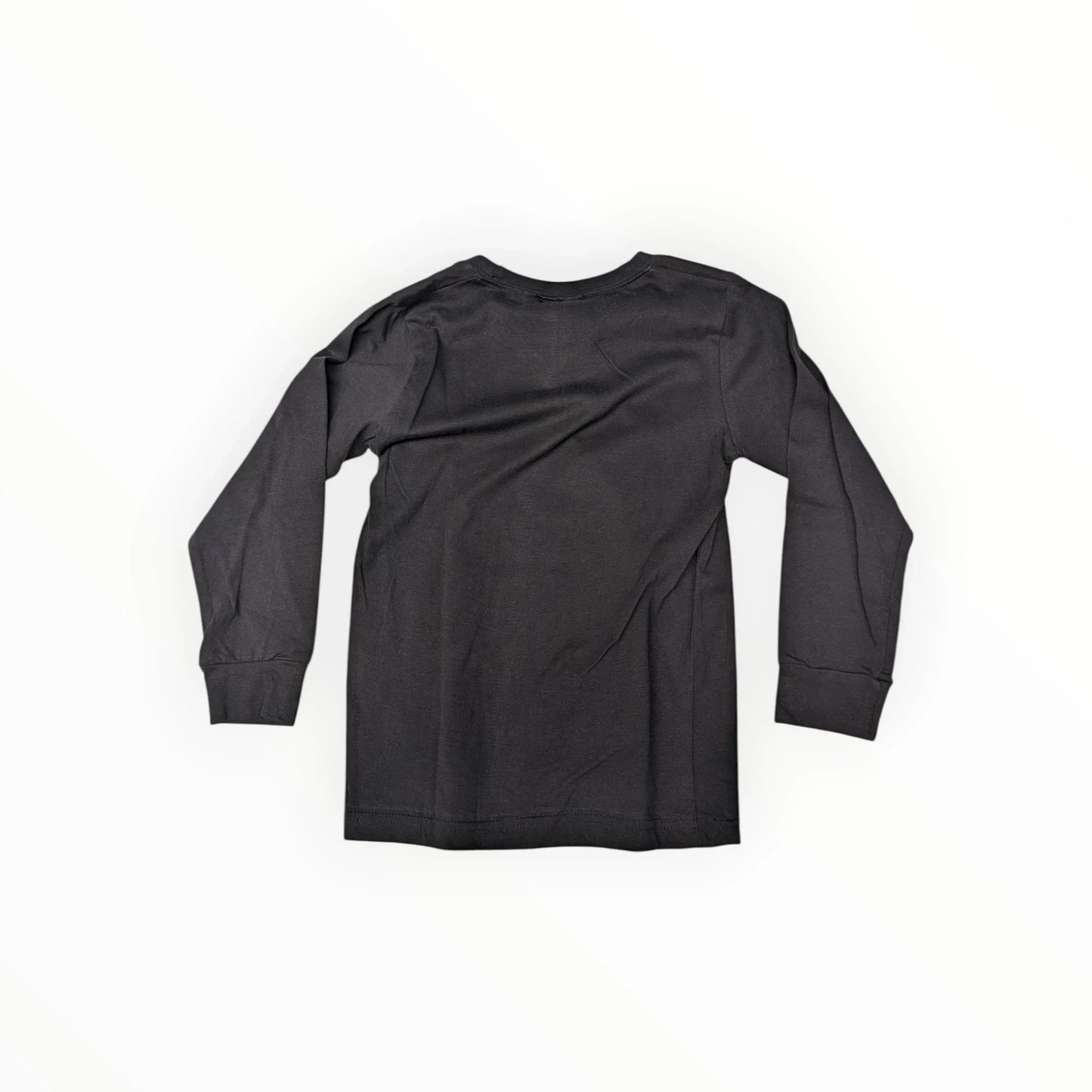 Pierrot Outlet zwarte pyjamaset met lange mouwen en ijsjesprint, comfortabele katoenen stof.
