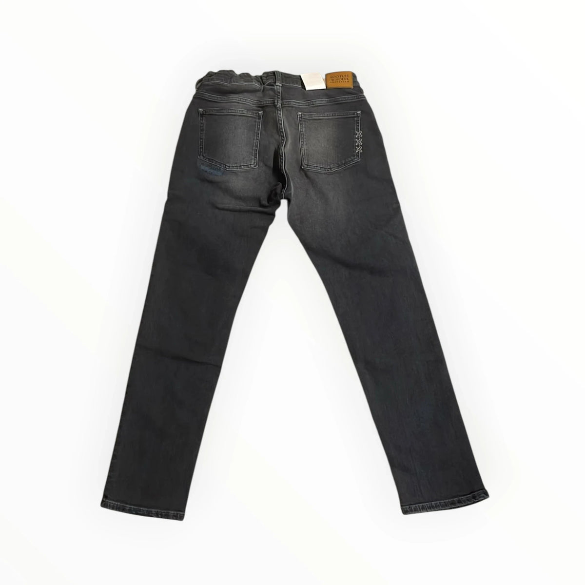 Pierrot Outlet Scotch & Soda Dean heren jeans in gewassen grijs denim met five-pocket design en subtiele details