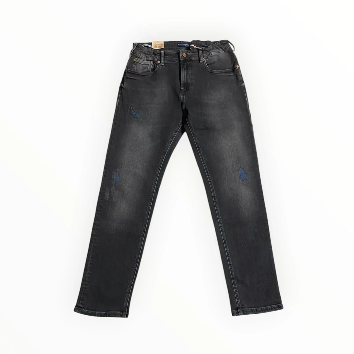 Pierrot Outlet Scotch & Soda Dean heren jeans in gewassen grijs denim met subtiele distressed details