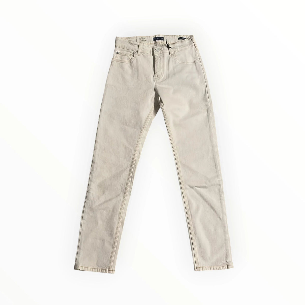 Pierrot Outlet Scotch & Soda Dean slim fit jeans in off-white denim met klassiek five-pocket design