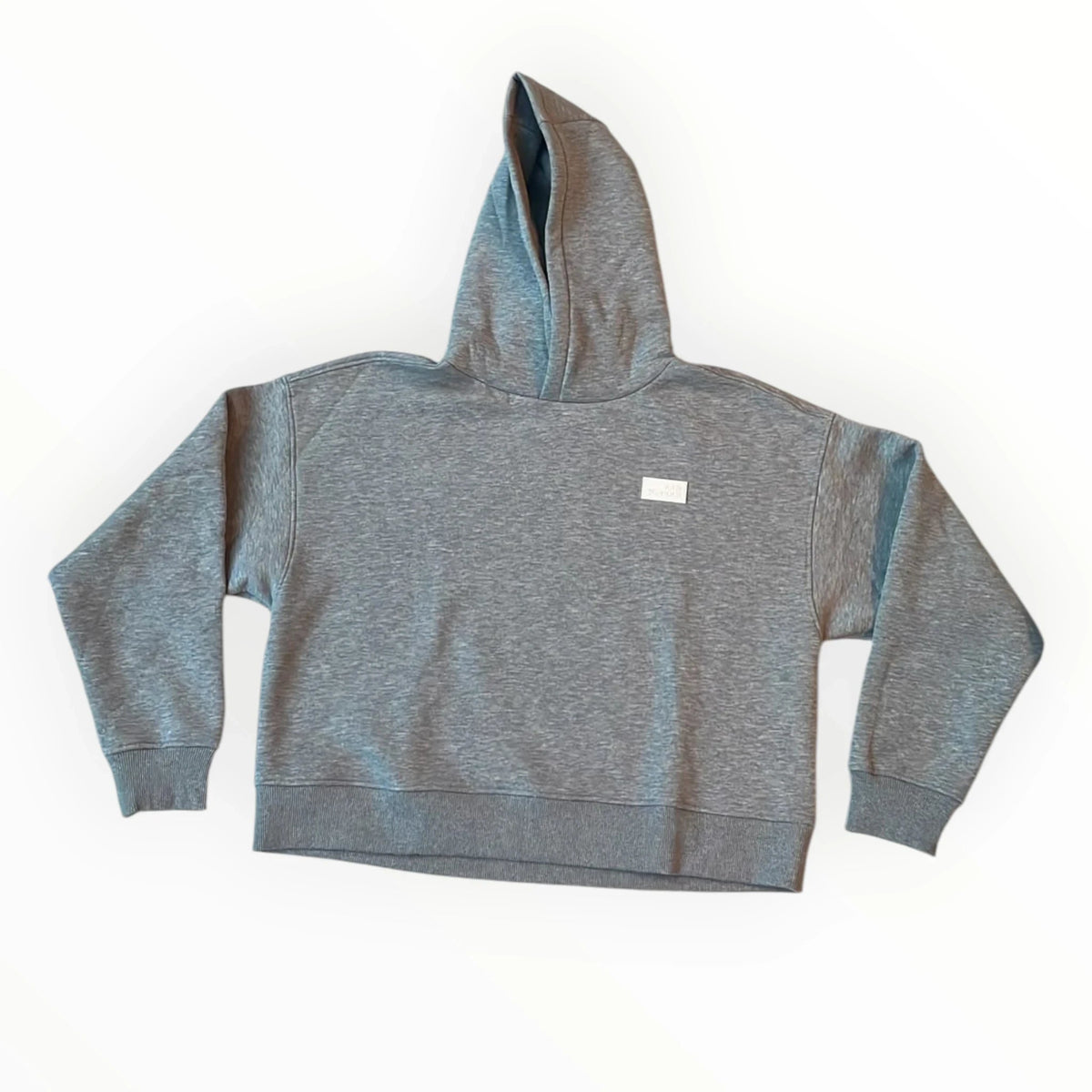 Pierrot Outlet grijze Sofie Schnoor hoodie met capuchon en subtiele merkpatch op de borst voor een casual look.
