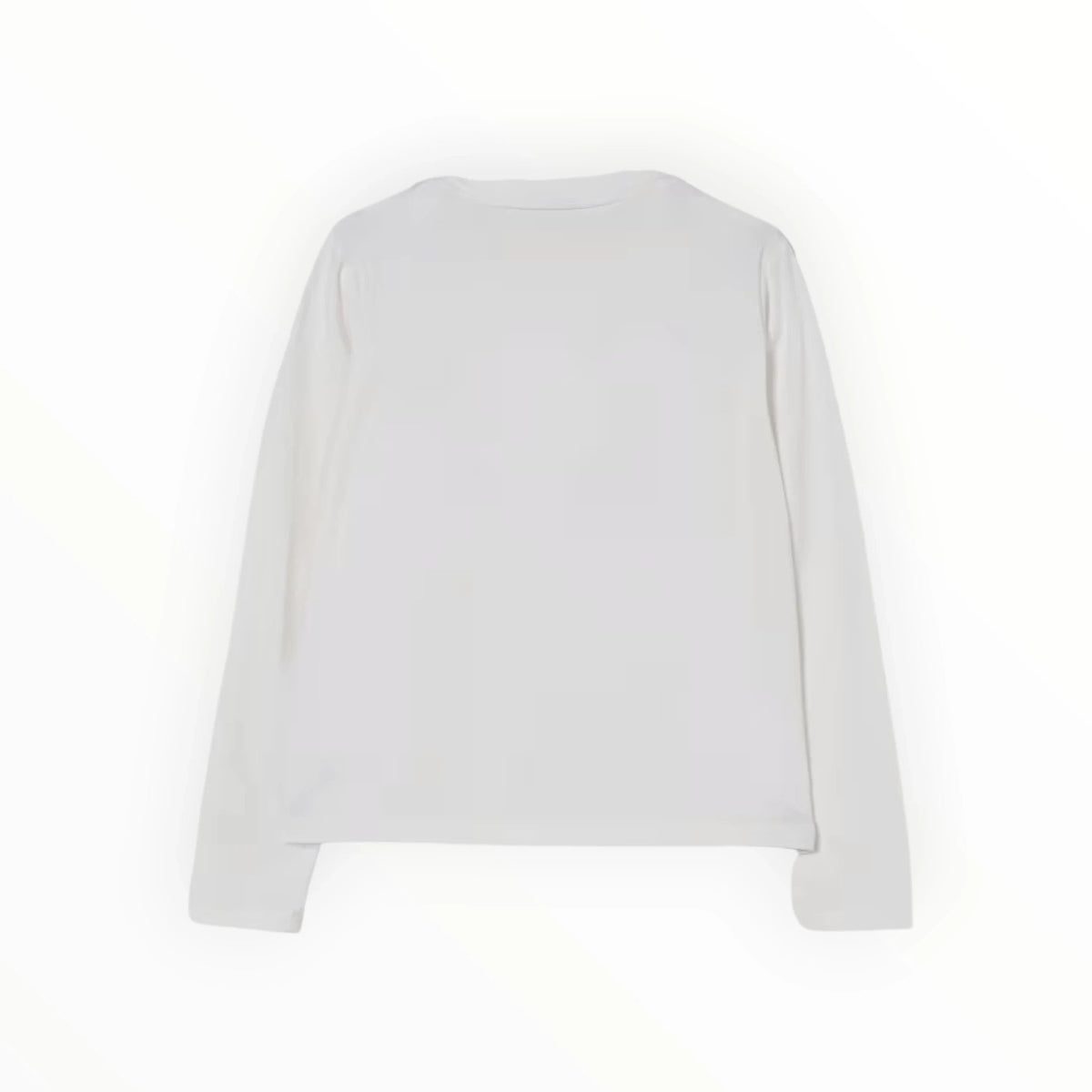 Pierrot Outlet wit Liu Jo shirt met lange mouwen en ronde hals, gemaakt van een zachte katoenmix.