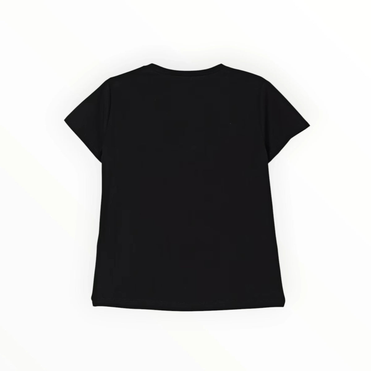 Pierrot Outlet zwart Liu Jo dames T-shirt met korte mouwen en ronde hals, achterkant zichtbaar