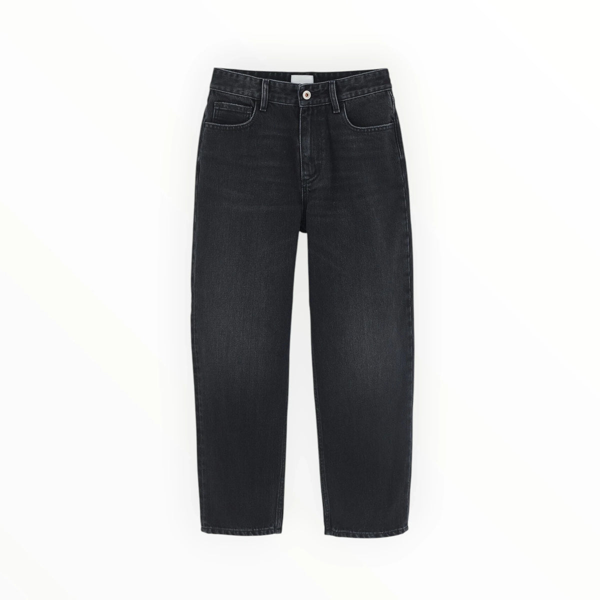 Pierrot Outlet zwarte denim jeans met hoge taille en klassieke pasvorm